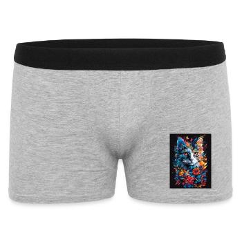 Cat_04 - Boxer Homme - gris chiné - Devant