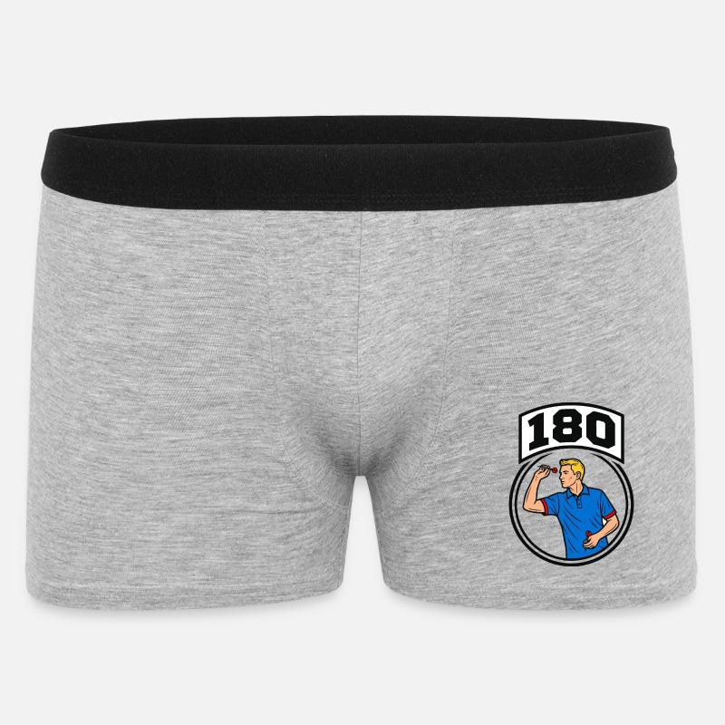 180 Pfeile - Männer Boxer Shorts - Grau meliert