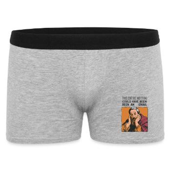 This meeting could be an email - Men's Boxer Shorts - heather grey - Front