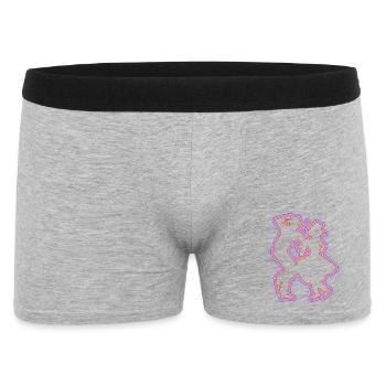 Danse carrée - Boxer Homme - gris chiné - Devant