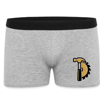 Hammer Kreissaege Logo - Männer Boxer Shorts - Grau meliert - Vorne