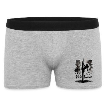 Pole Dance Silhouette – Ästhetische Kunst - Männer Boxer Shorts - Grau meliert - Vorne