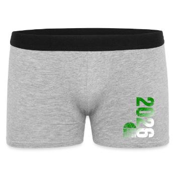 Basketball Champion Shirt 2026, green white - Men's Boxer Shorts - heather grey - Front