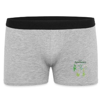 Grüne Apotheke - Männer Boxer Shorts - Grau meliert - Vorne