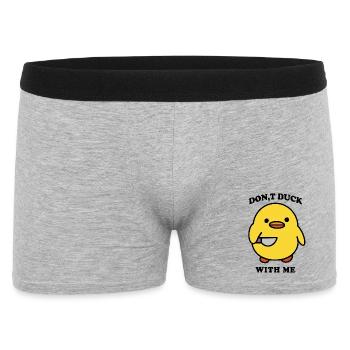 canard drôle - Boxer Homme - gris chiné - Devant