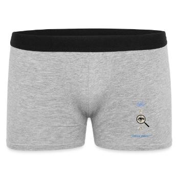 Œil grossi par suranalyseur - Boxer Homme - gris chiné - Devant