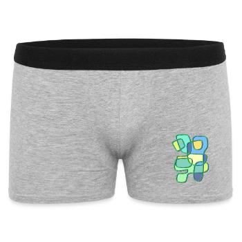 Patchwork Colour Play Contour Art - Boxer Homme - gris chiné - Devant