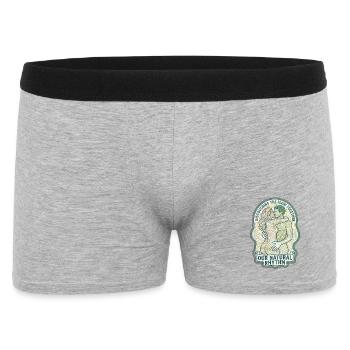 Our natural rhythm of love - Men's Boxer Shorts - heather grey - Front