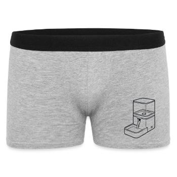 Trinkbrunnen Haustier Icon - Männer Boxer Shorts - Grau meliert - Vorne