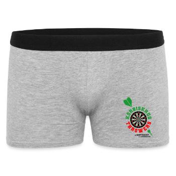 Körbiskrug Throwers  - Männer Boxer Shorts - Grau meliert - Vorne