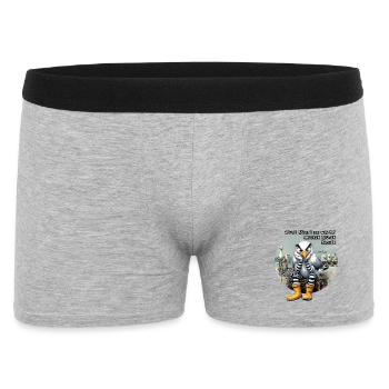 Böse Möwen - Leute schubsen - Männer Boxer Shorts - Grau meliert - Vorne