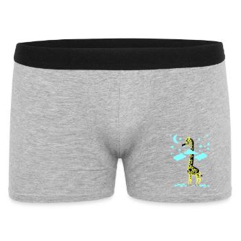star-mangeur girafe - Boxer Homme - gris chiné - Devant