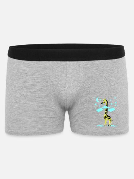 sternenfresser giraffe - Men's Boxer Shorts - heather grey