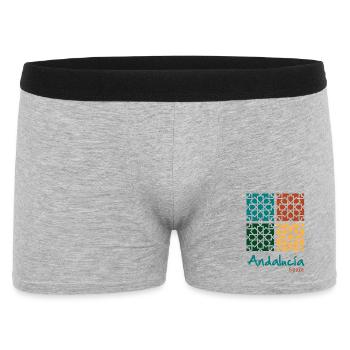 Andalusian Tiles 5 - Boxer Homme - gris chiné - Devant
