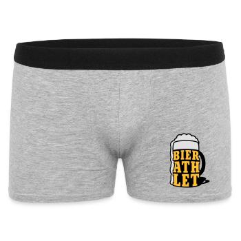 Bierathlet | Beer | Bier - Men's Boxer Shorts - heather grey - Front