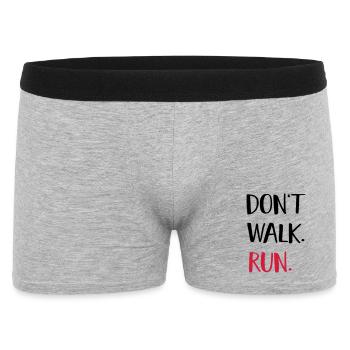 laufen - Männer Boxer Shorts - Grau meliert - Vorne