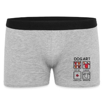Chien - Boxer Homme - gris chiné - Devant