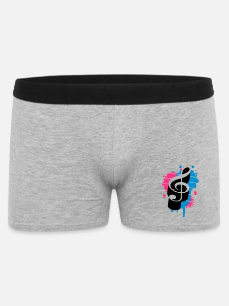 A clef as a graffiti - Men's Boxer Shorts - heather grey