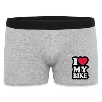 I love my bike - Men's Boxer Shorts - heather grey - Front