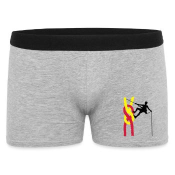 climbing - Men's Boxer Shorts - heather grey - Front