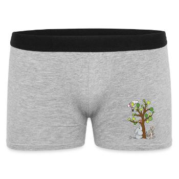 Éléphant sous l'arbre - Boxer Homme - gris chiné - Devant