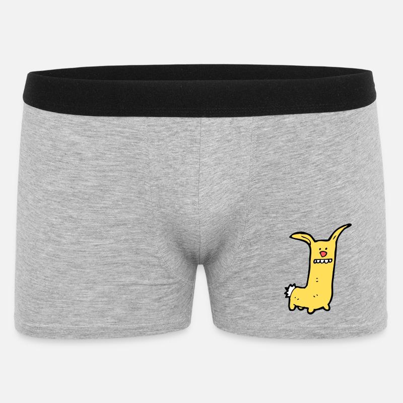 Lustiges Comic Tier - Männer Boxer Shorts - Grau meliert