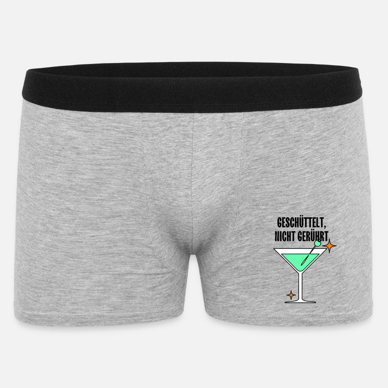 Mintmartini Neon Stil - Männer Boxer Shorts - Grau meliert