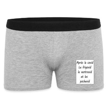 Après le covid - Boxer Homme - gris chiné - Devant