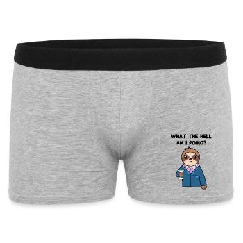 Chill Animal Sloth Statement Mammal Relax - Men's Boxer Shorts - heather grey - Front