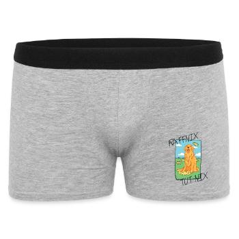 Golden Retriever Raffnix - Männer Boxer Shorts - Grau meliert - Vorne