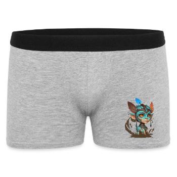 Masque bleu des esprits forestiers - Avatar - Boxer Homme - gris chiné - Devant
