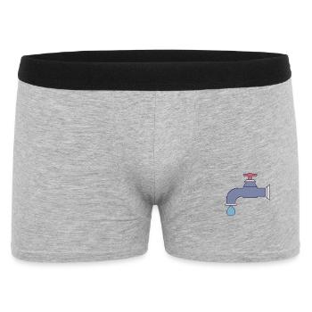 Chute du robinet de pixels - Boxer Homme - gris chiné - Devant