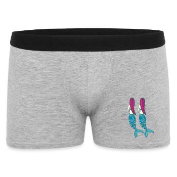 Double Sirène - Boxer Homme - gris chiné - Devant