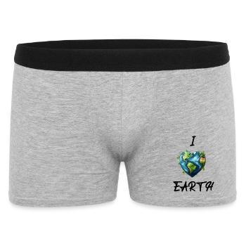 J’aime la Terre - Boxer Homme - gris chiné - Devant