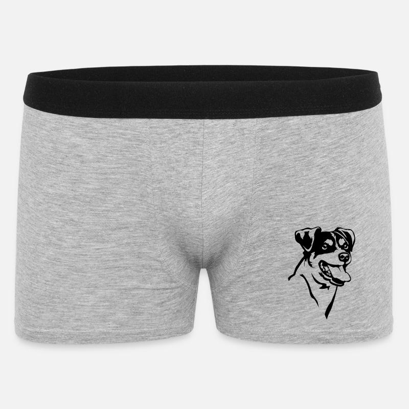 Bodeguero Andaluz Kopf - Männer Boxer Shorts - Grau meliert