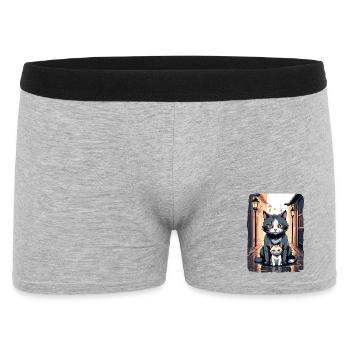 Cute Cats - Men's Boxer Shorts - heather grey - Front