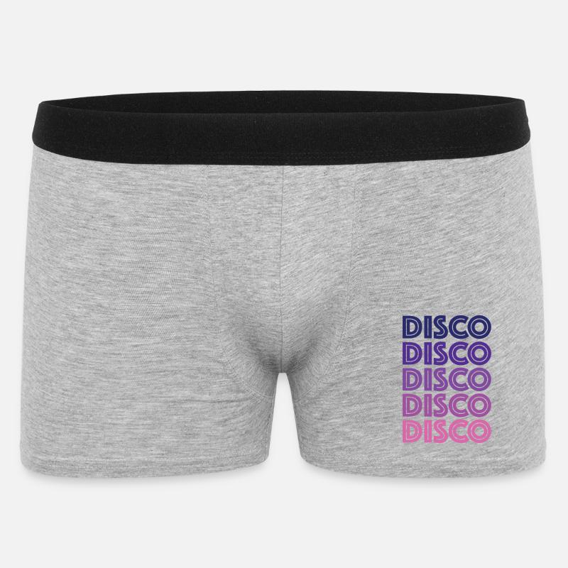 Disco Disco Disco - Männer Boxer Shorts - Grau meliert