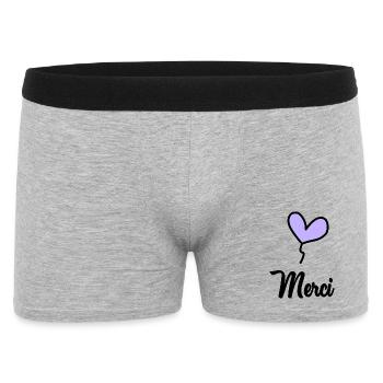 THANK YOU. MISTRESS. MASTER - Men's Boxer Shorts - heather grey - Front