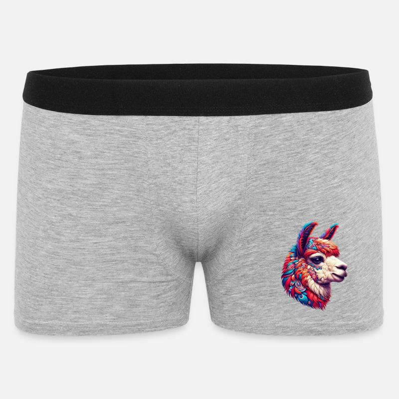 Alpaka - Männer Boxer Shorts - Grau meliert