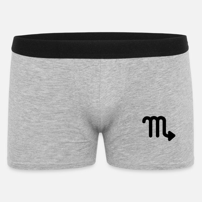 Skorpion - Männer Boxer Shorts - Grau meliert