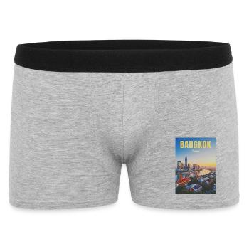 Bangkok, Thaïlande - Boxer Homme - gris chiné - Devant