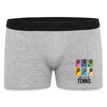 The Art of Tennis Pop Art Racket Shirt - Men's Boxer Shorts - heather grey - Front