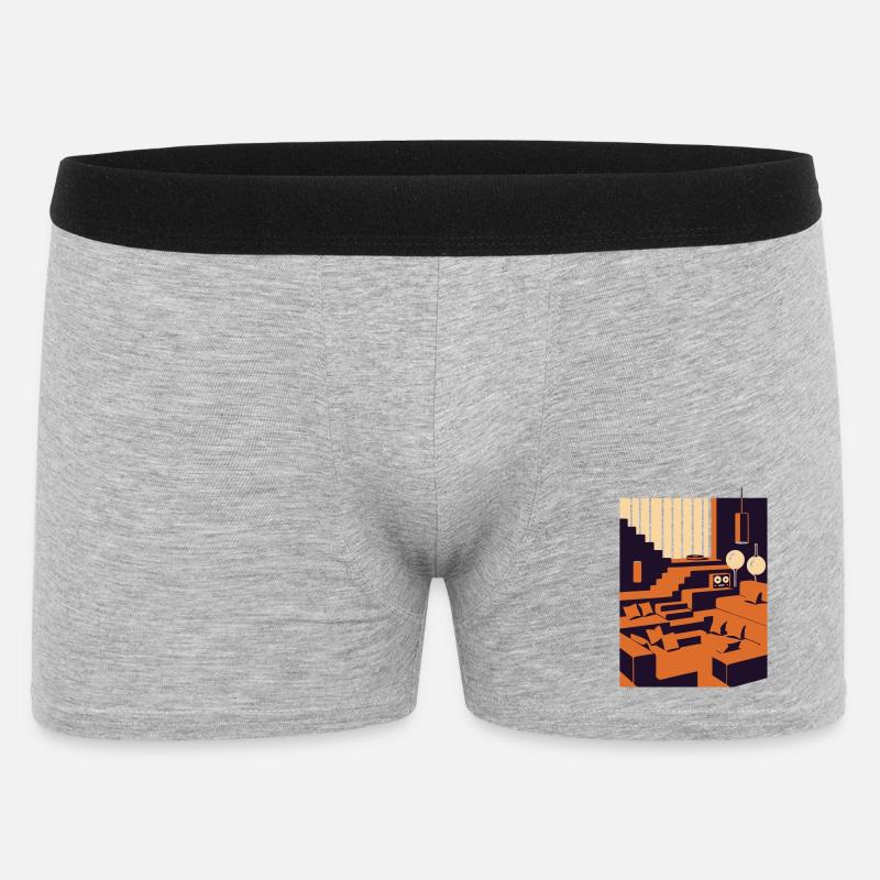 Interior Design Traum - Männer Boxer Shorts - Grau meliert