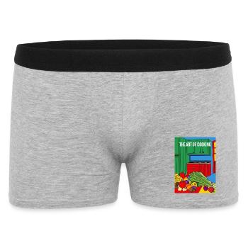 The Art Of Cooking Illustration - Men's Boxer Shorts - heather grey - Front