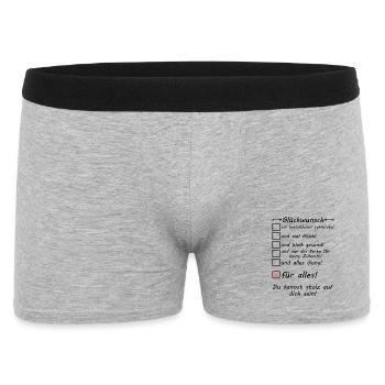 Passed Teaching Sample Teaching Sample Congratulations - Men's Boxer Shorts - heather grey - Front