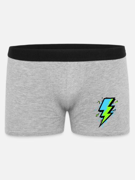 Rayon de l’électricité moderne - Boxer Homme - gris chiné