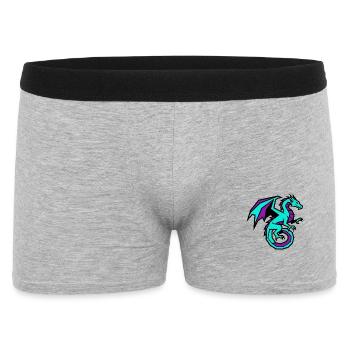 Dragon de jeu e-Sports | Logo de clan moderne - Boxer Homme - gris chiné - Devant