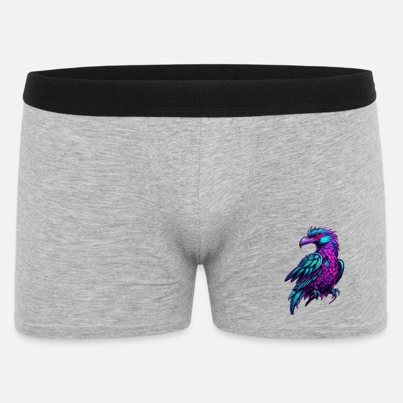Neonphönix Farbflug - Männer Boxer Shorts - Grau meliert