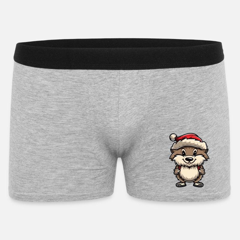 Riccio Natale - Boxer da uomo - grigio melange