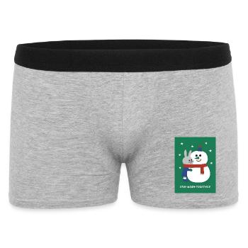 Conception des vacances d’hiver - Boxer Homme - gris chiné - Devant